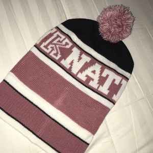 PINK Nation beanie hat